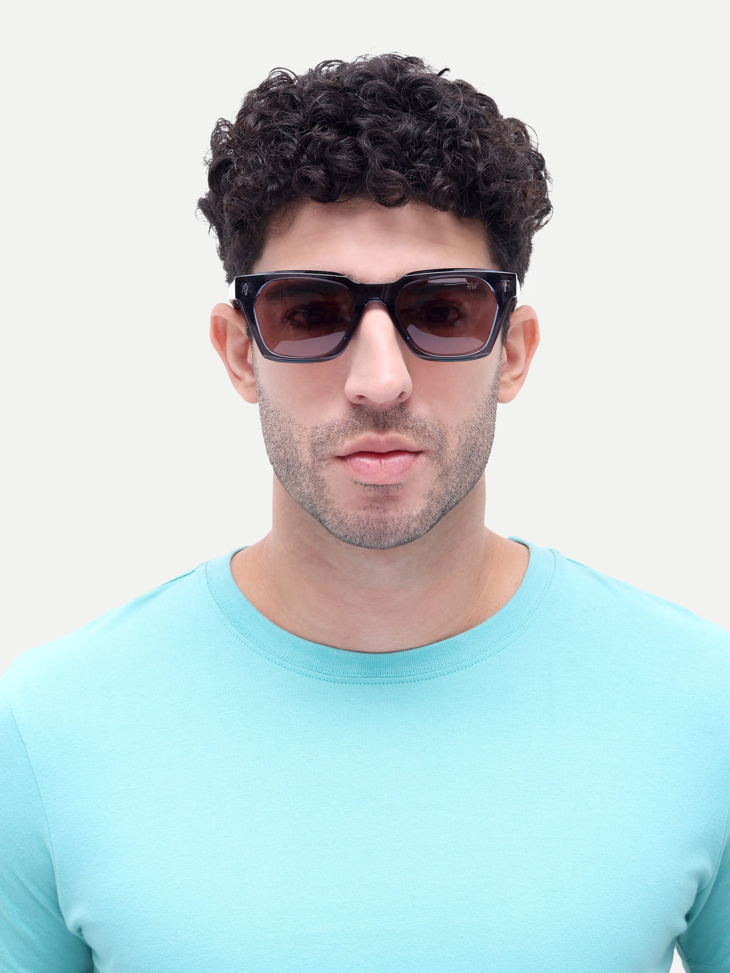 Ravello Brown Wayfarer Mens Sunglasses
