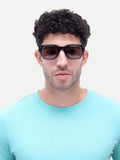 Ravello Brown Wayfarer Mens Sunglasses