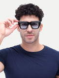 Phantom Blue Wayfarer Mens Sunglasses