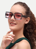 Pink Women Wayfarer UV Protected Sunglasses