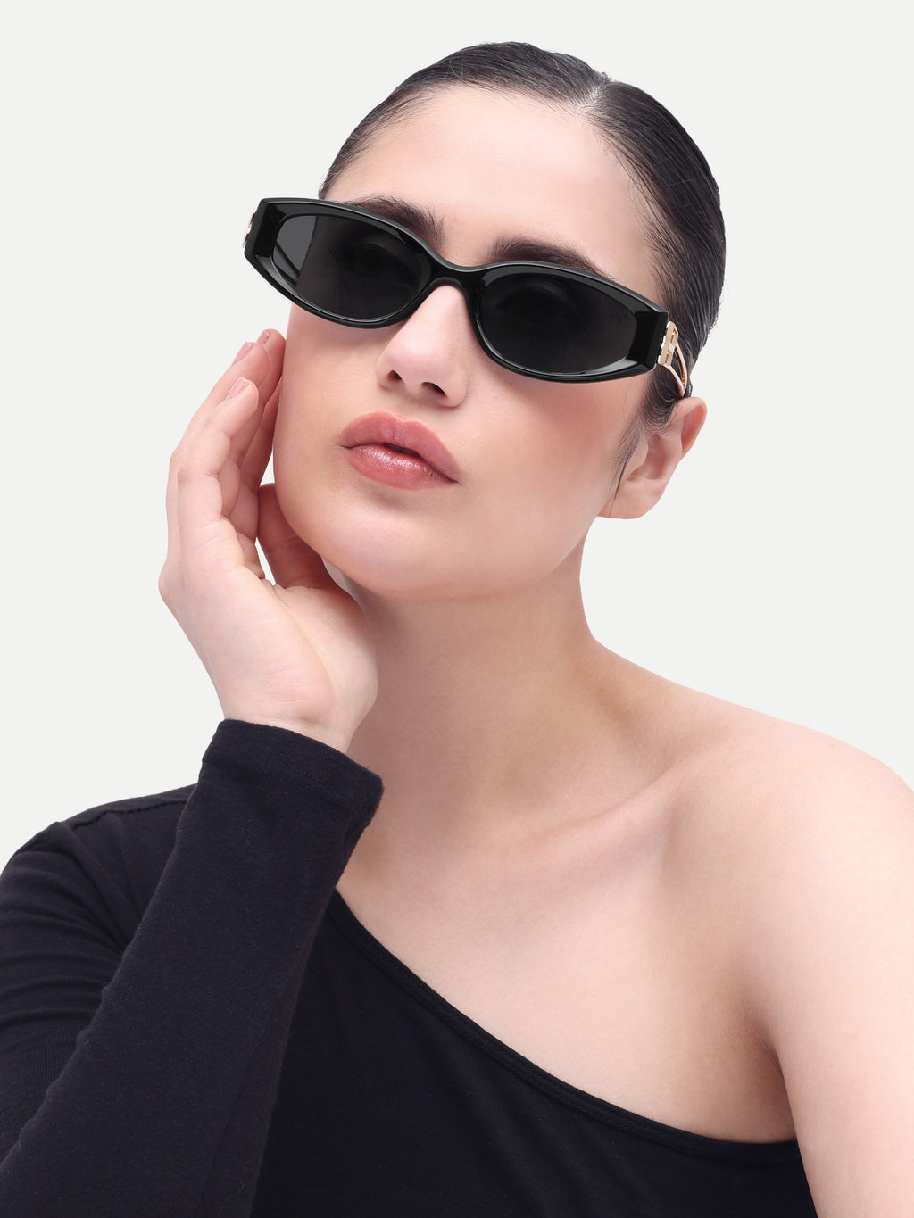 Women's Black Cat Eye Sunglasses