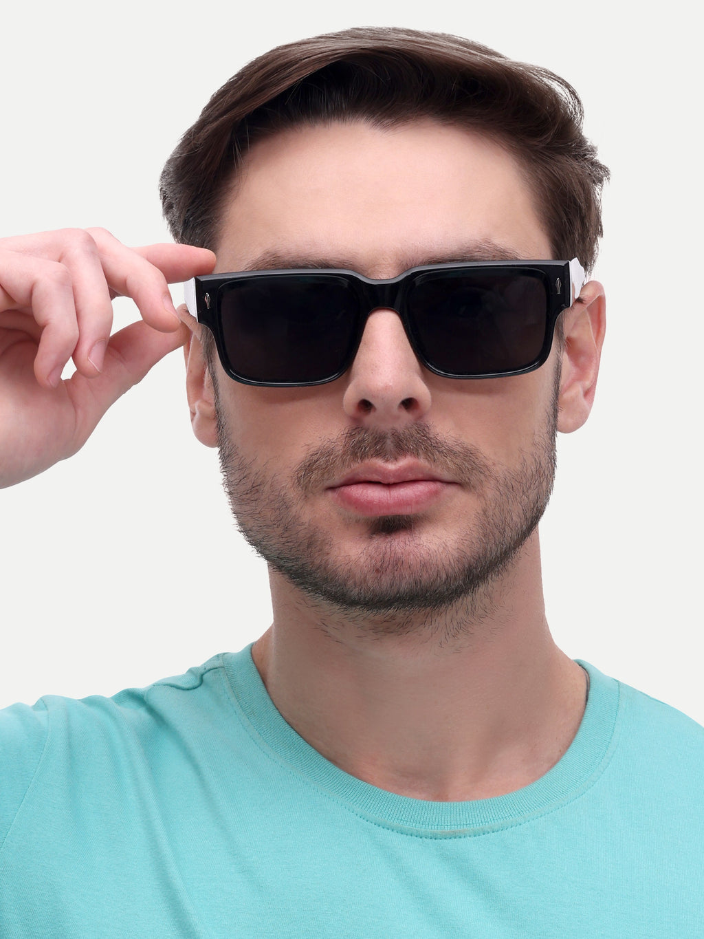 Men Wayfarer UV Protected Sunglasses Black