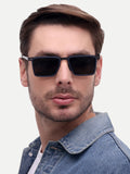 Men Wayfarer UV Protected Sunglasses Black