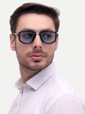 Men Wayfarer UV Protected Sunglasses Blue
