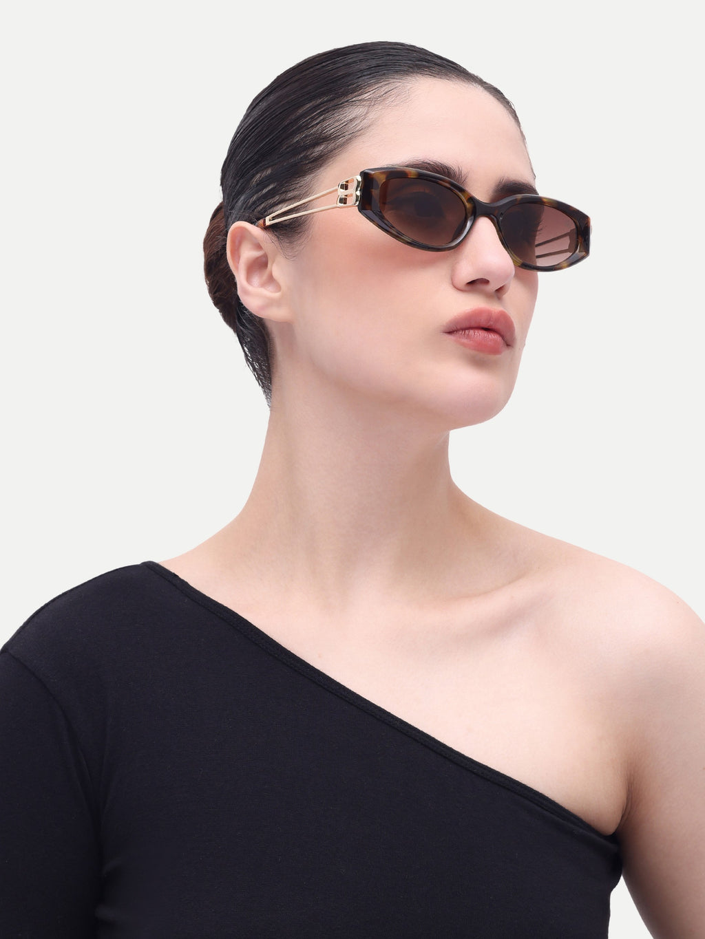 Women's Leopard Brown Cat Eye Sunglasses