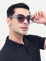Men's Premium Grey Wayfarer Rectangular Sunglasses