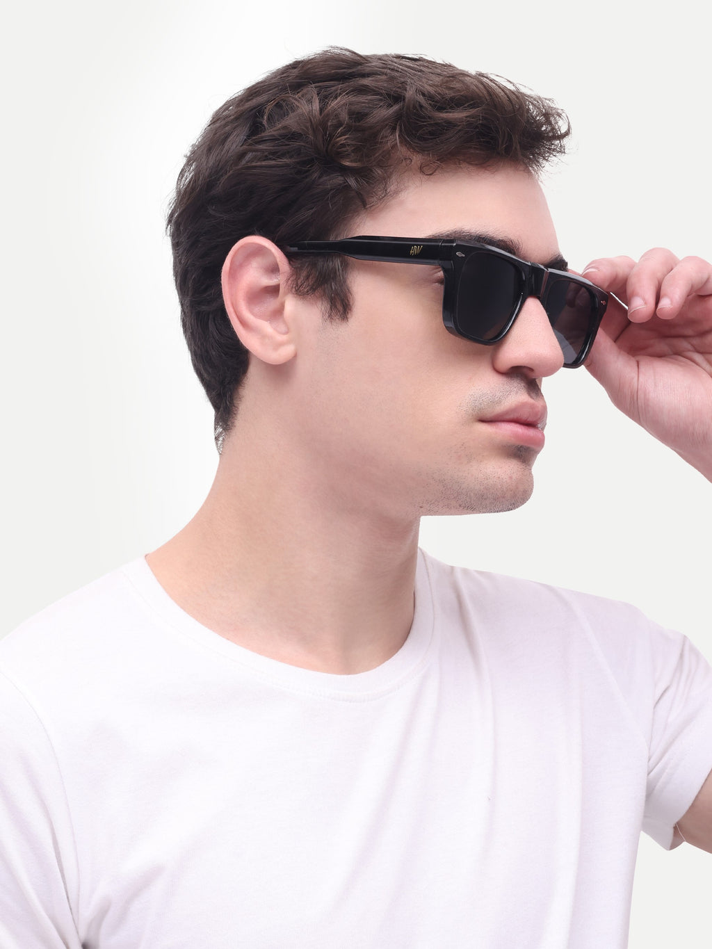 Men's Classic Black Wayfarer Sunglasses