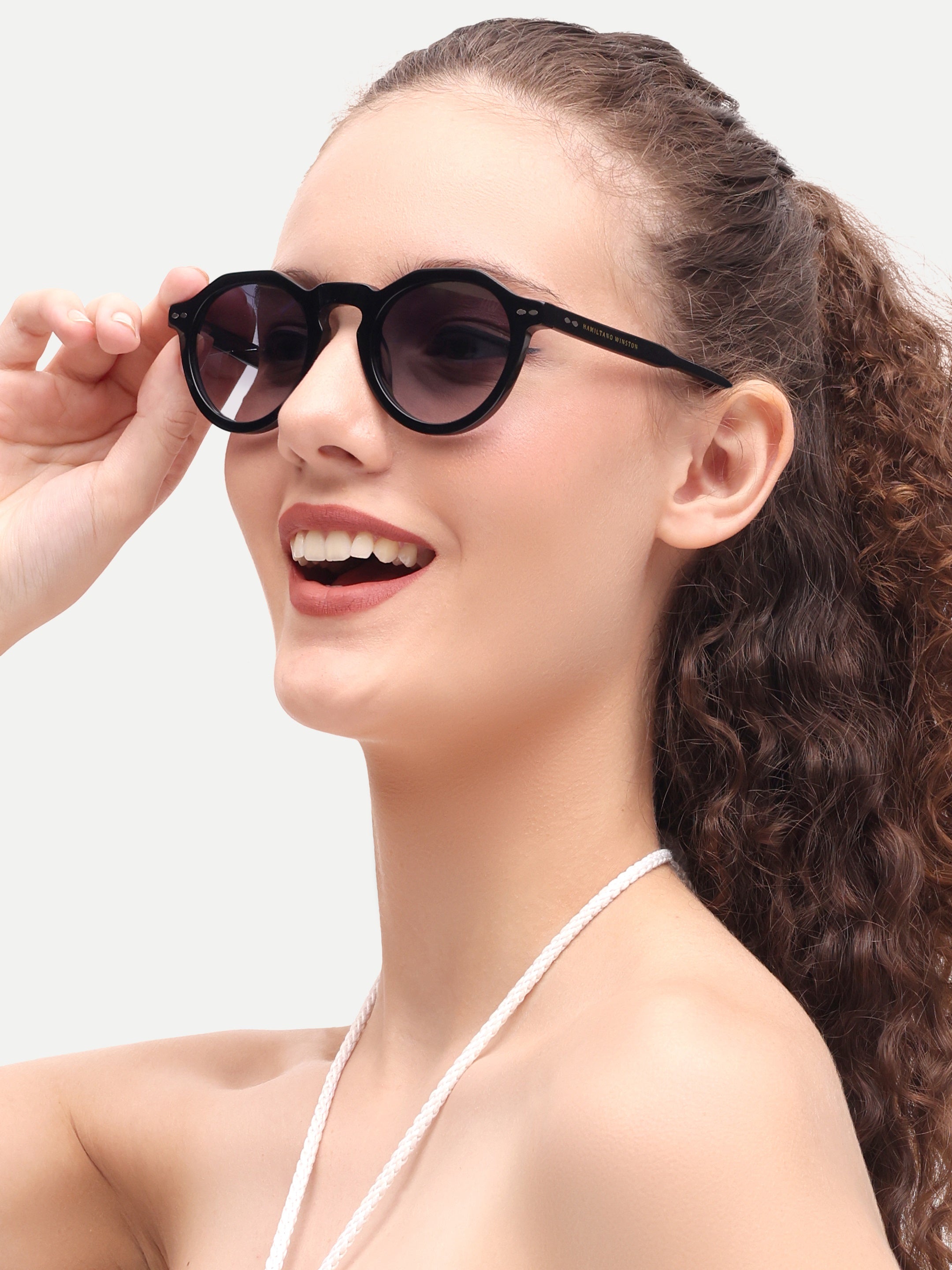 Round Womens UV Protected Sunglasses