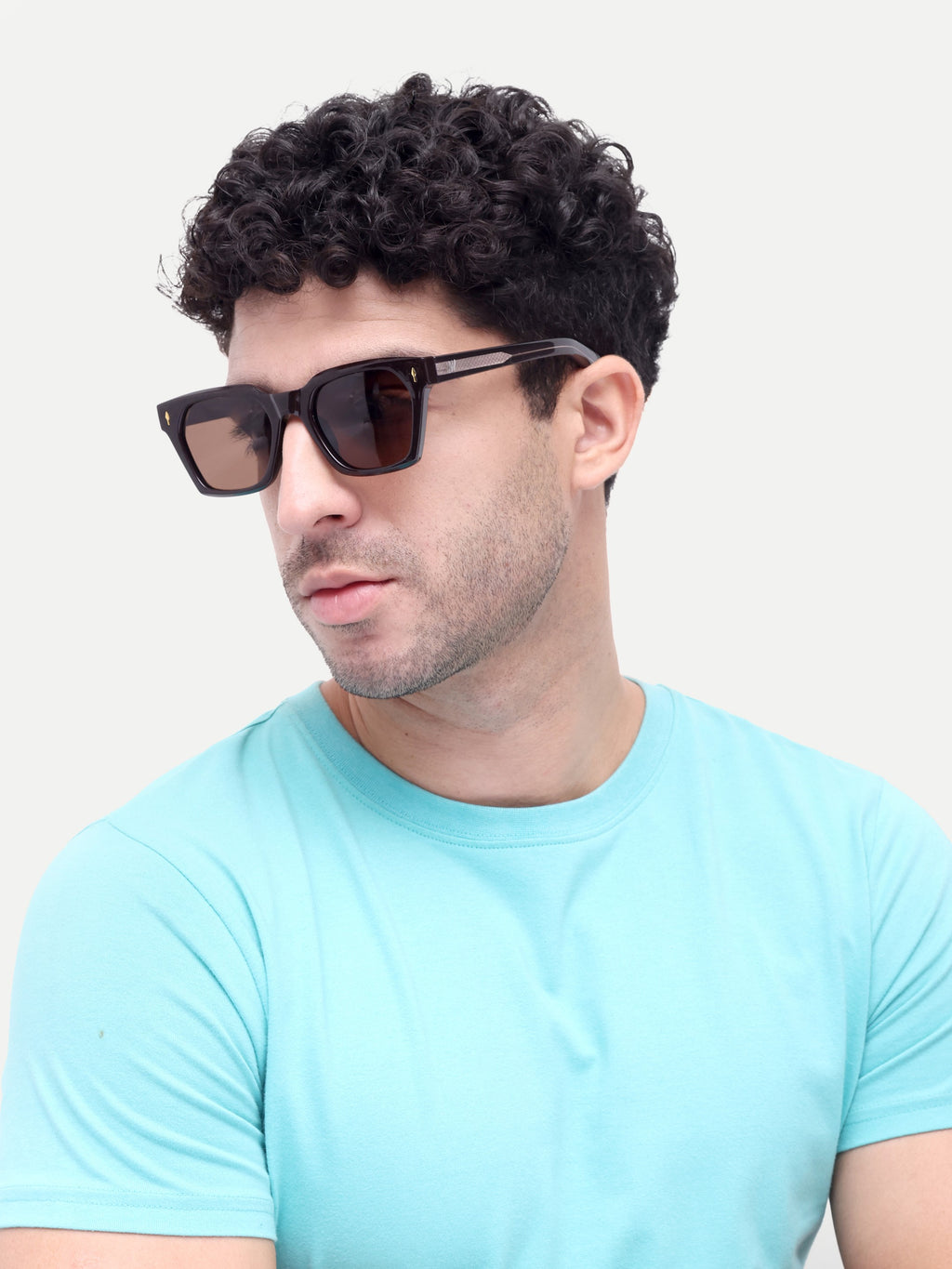 Bellaro Brown Wayfarer Mens Sunglasses