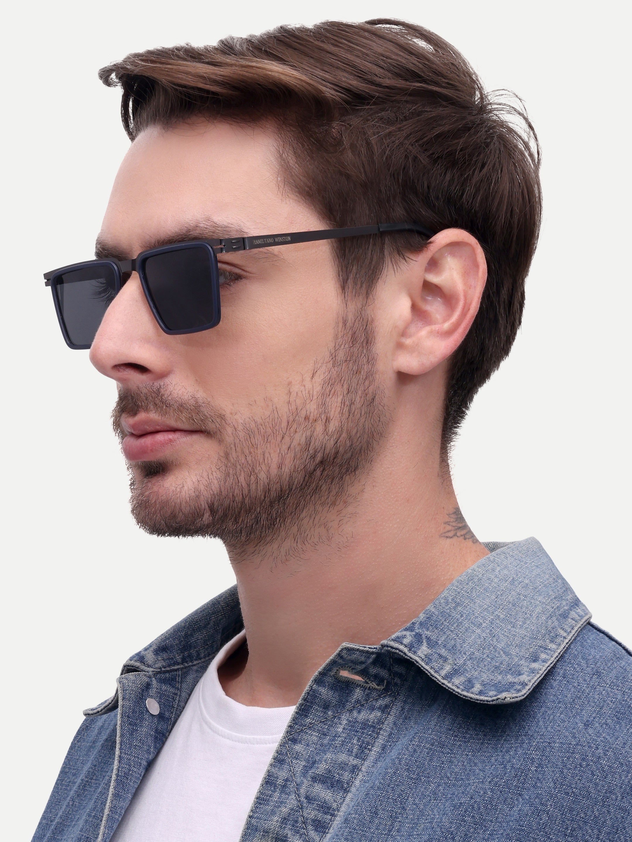 Men Wayfarer UV Protected Sunglasses Black