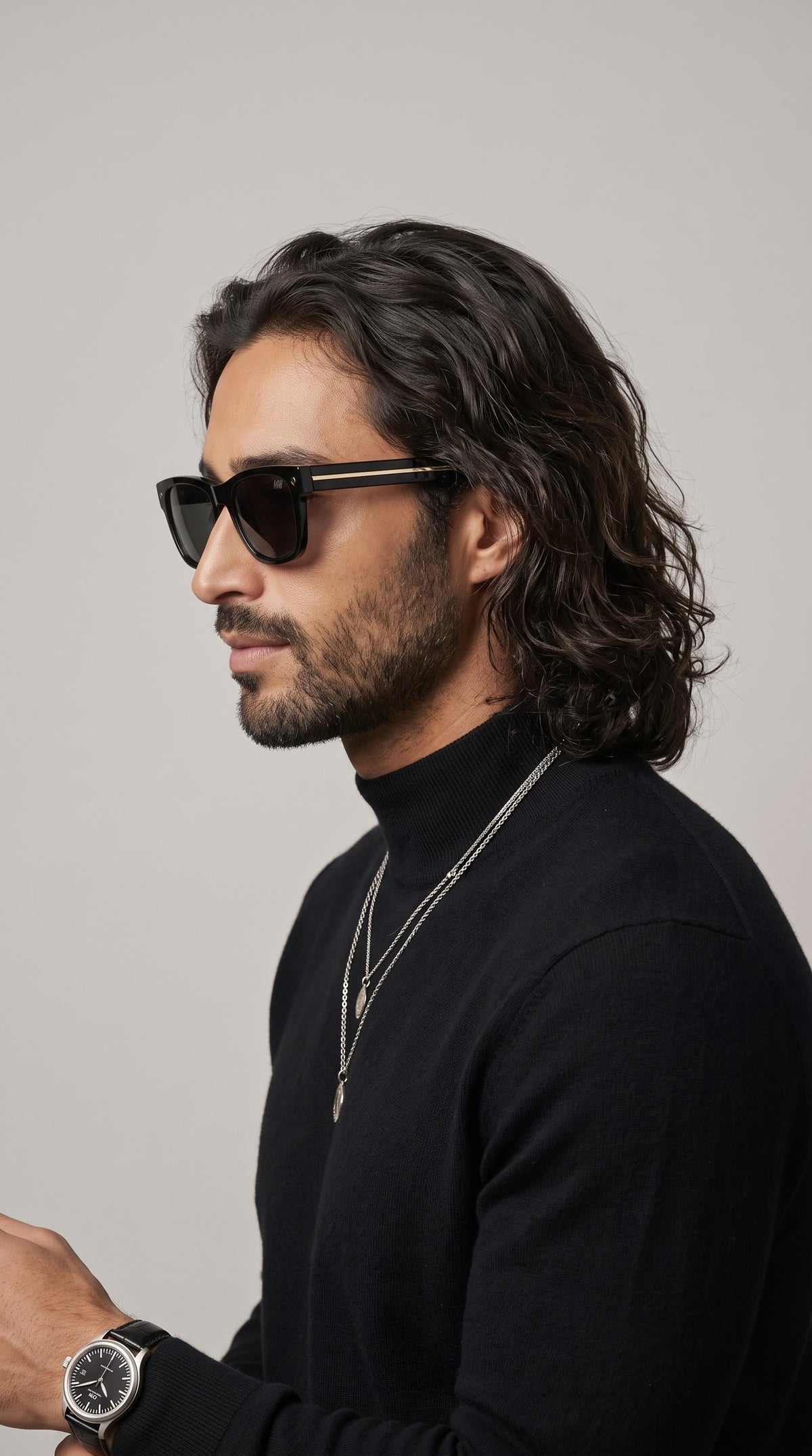 Kaelix UV Protected Wayfarer Men Sunglasses Black