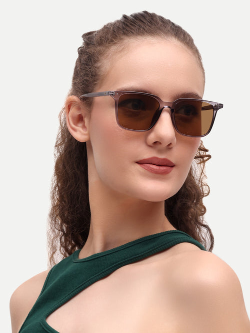 Brown Wayfarer Women UV Protected Sunglasses