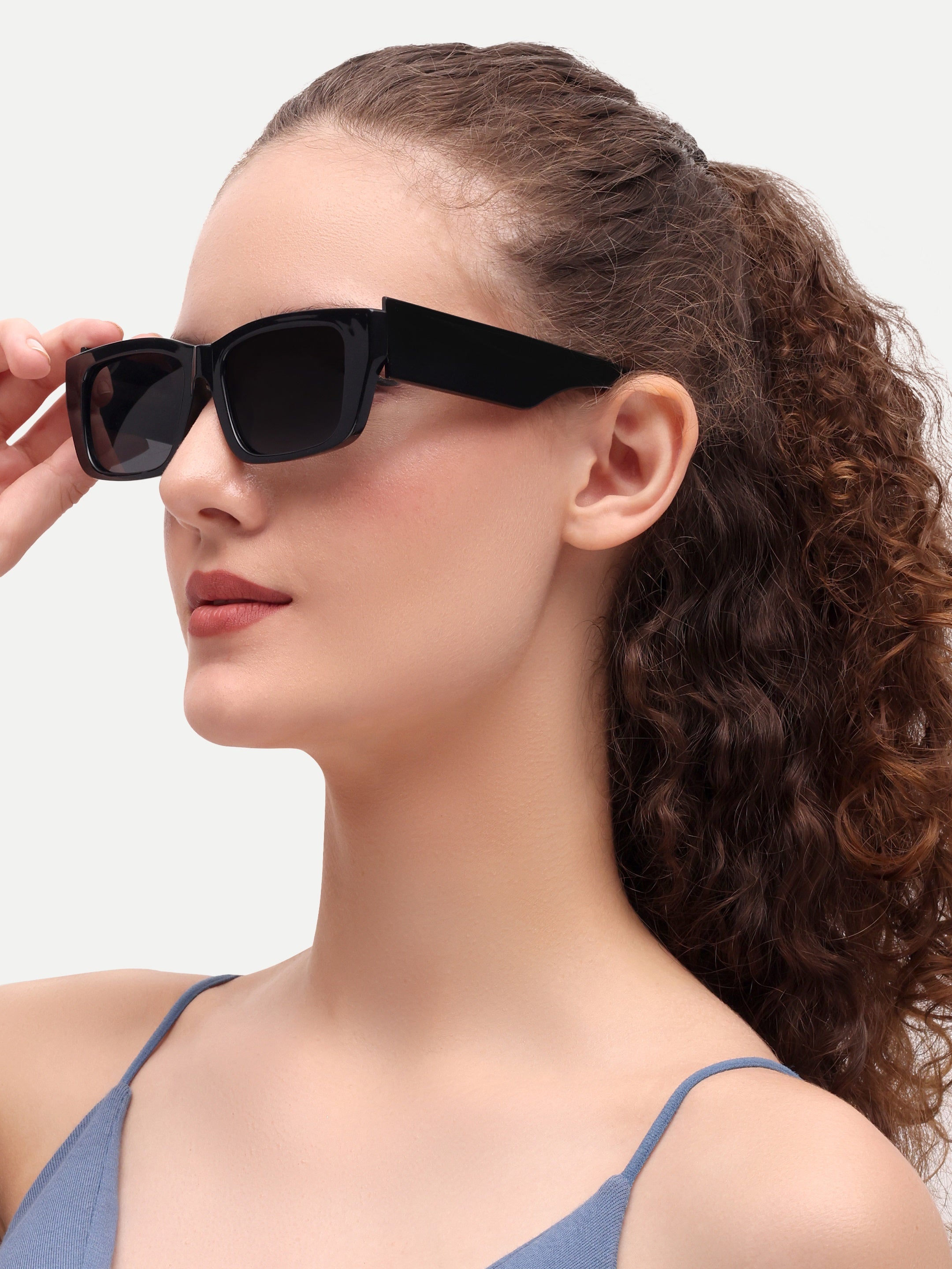 Women Funky UV Protected Sunglasses Black