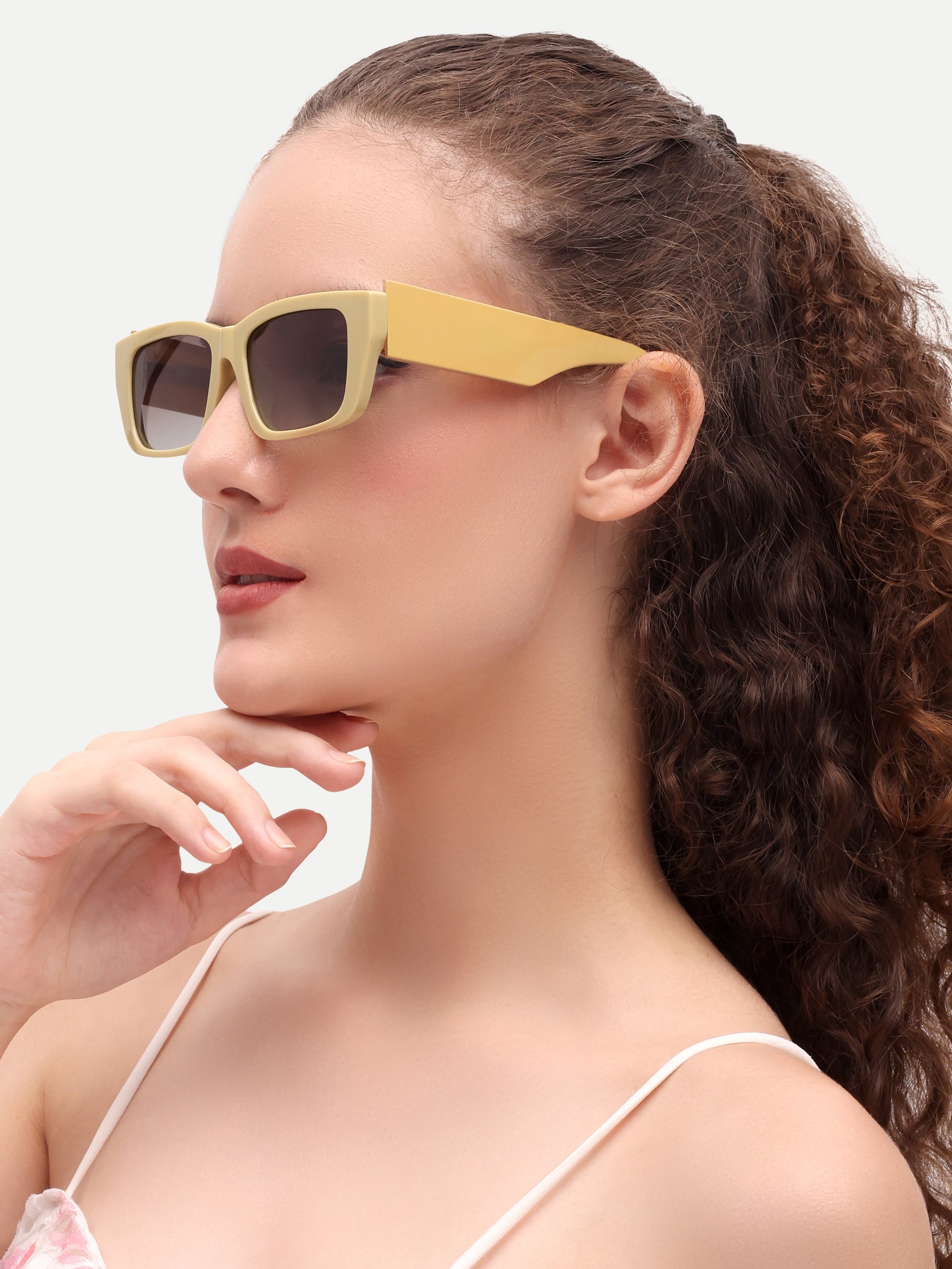 Brown Funky Women UV Protected Sunglasses