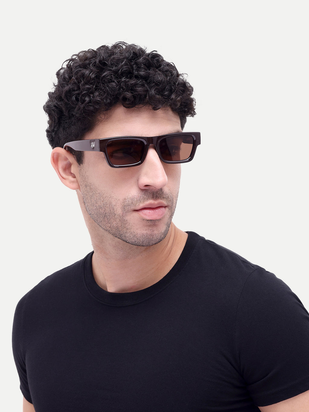Orvix Brown Wayfarer Mens Sunglasses