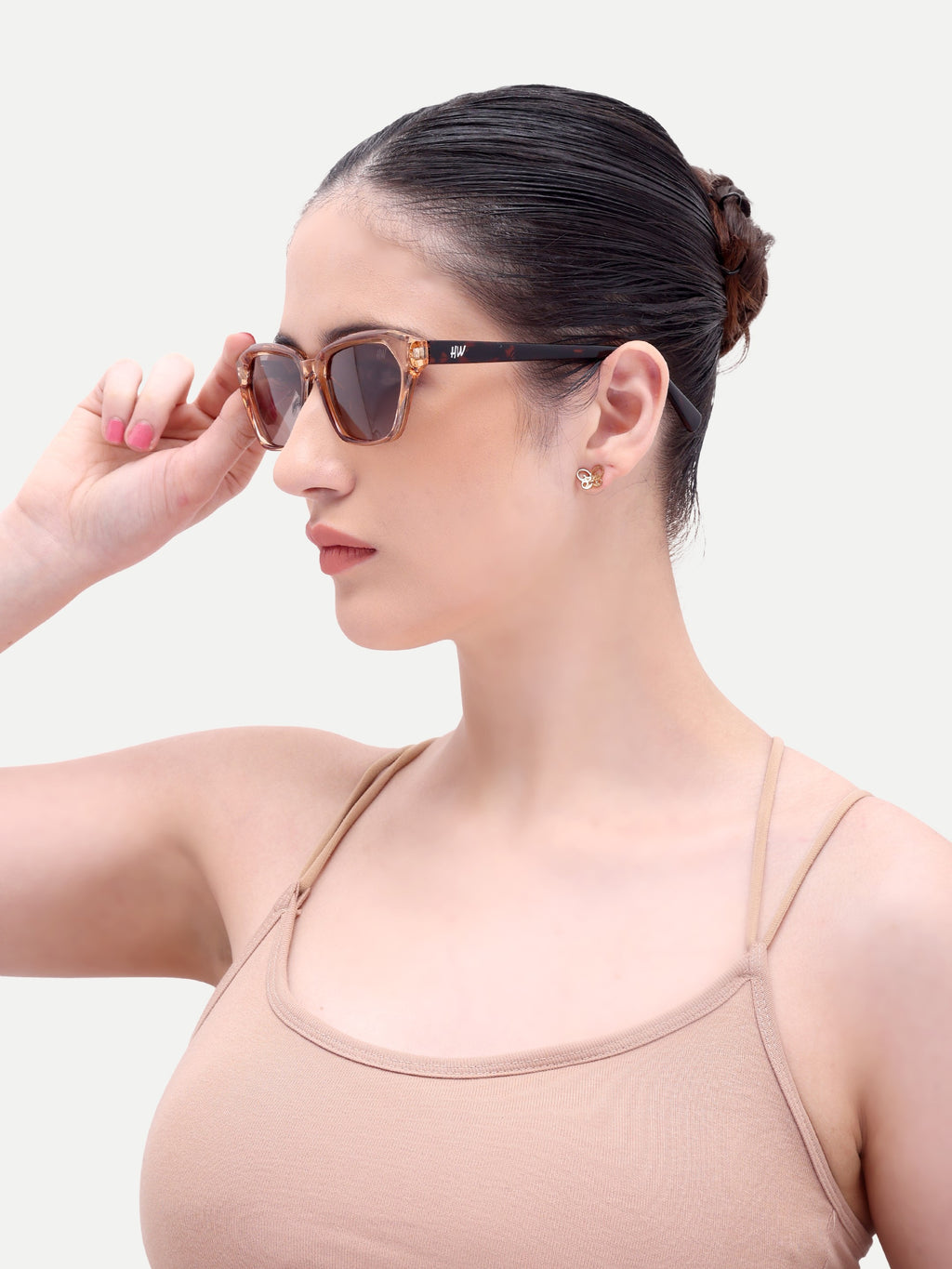 Vayra Brown UV Protected Womens Sunglasses