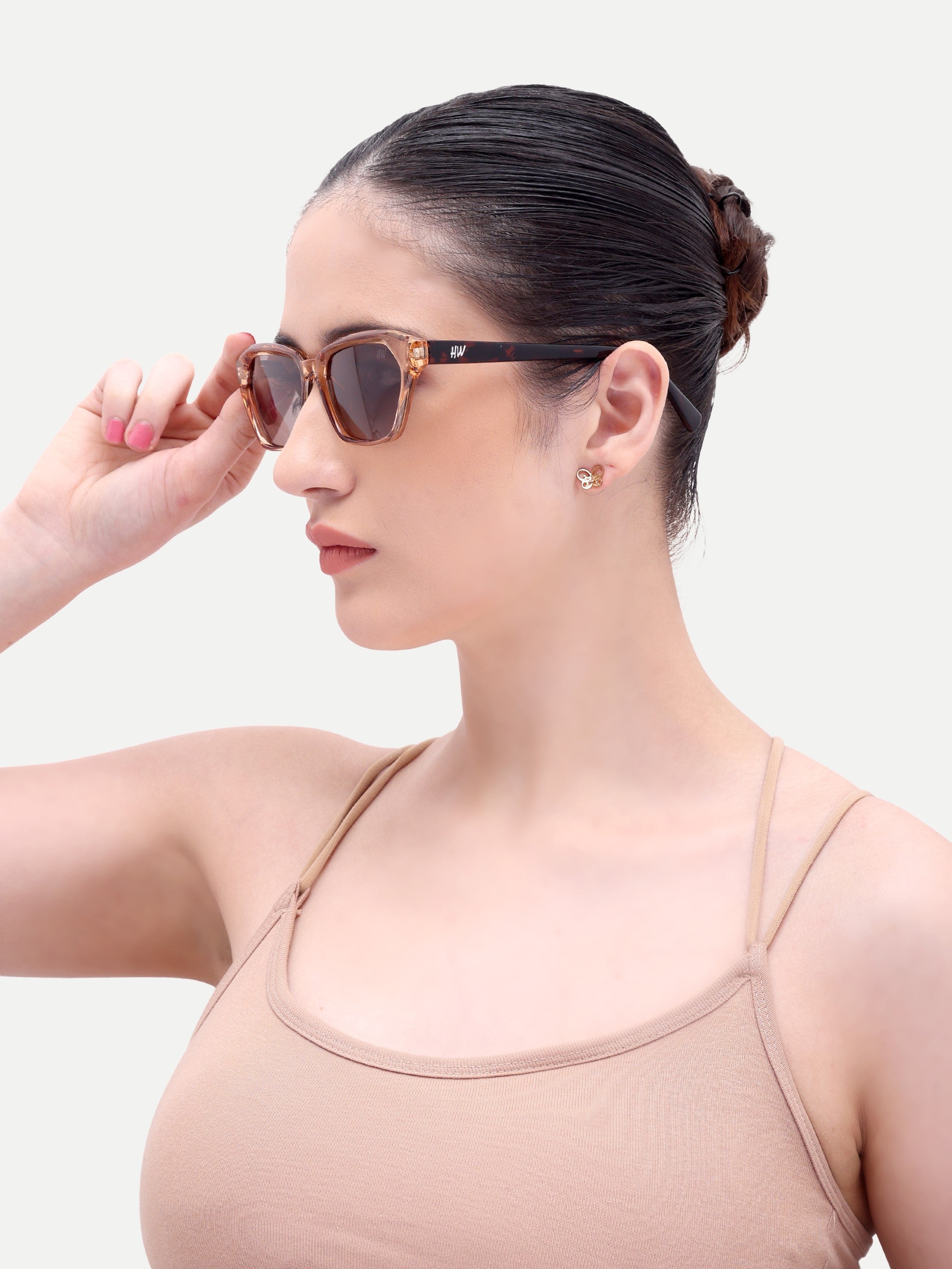 Vayra Brown UV Protected Womens Sunglasses
