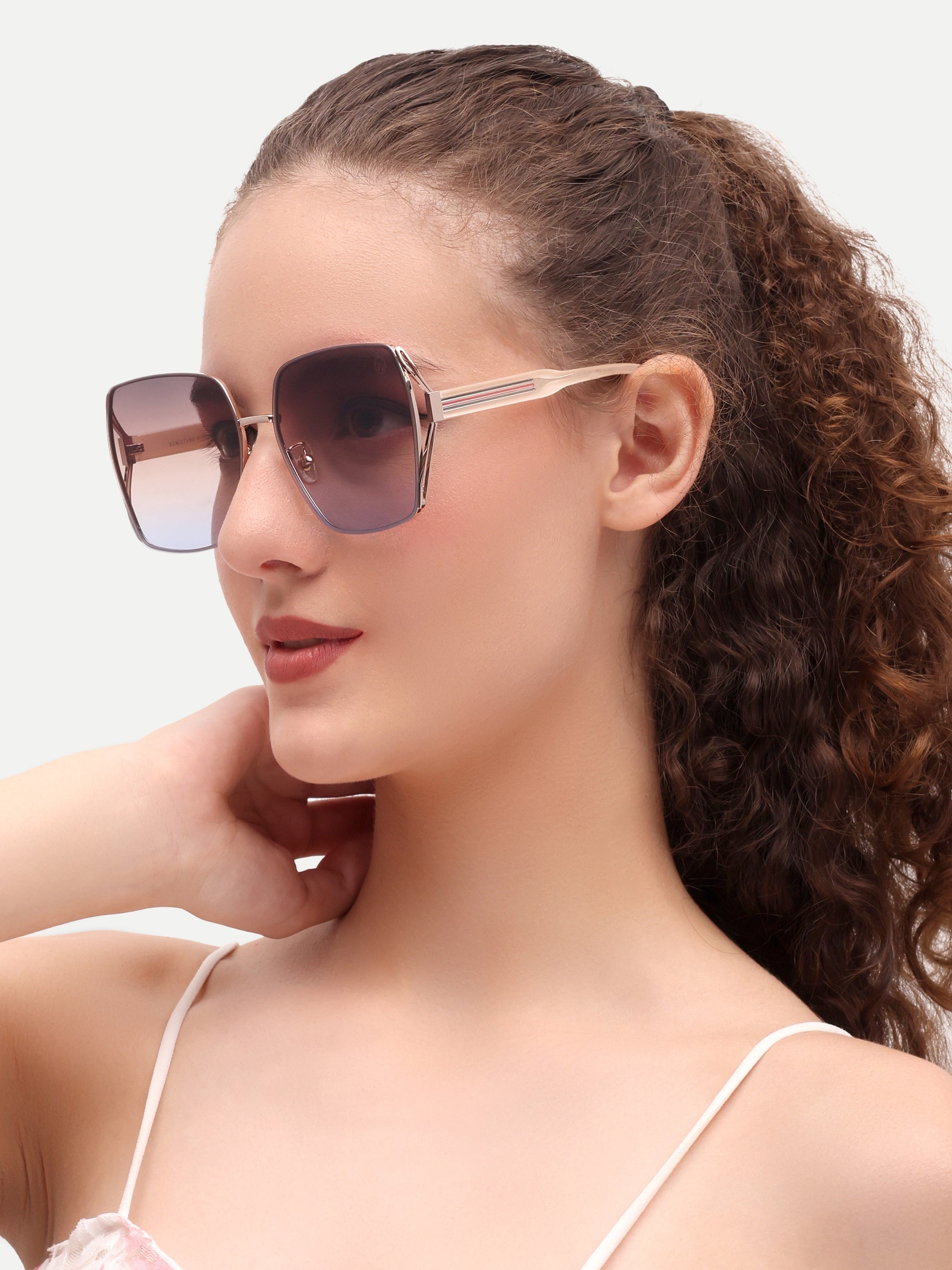 Women Square UV Protected Sunglasses