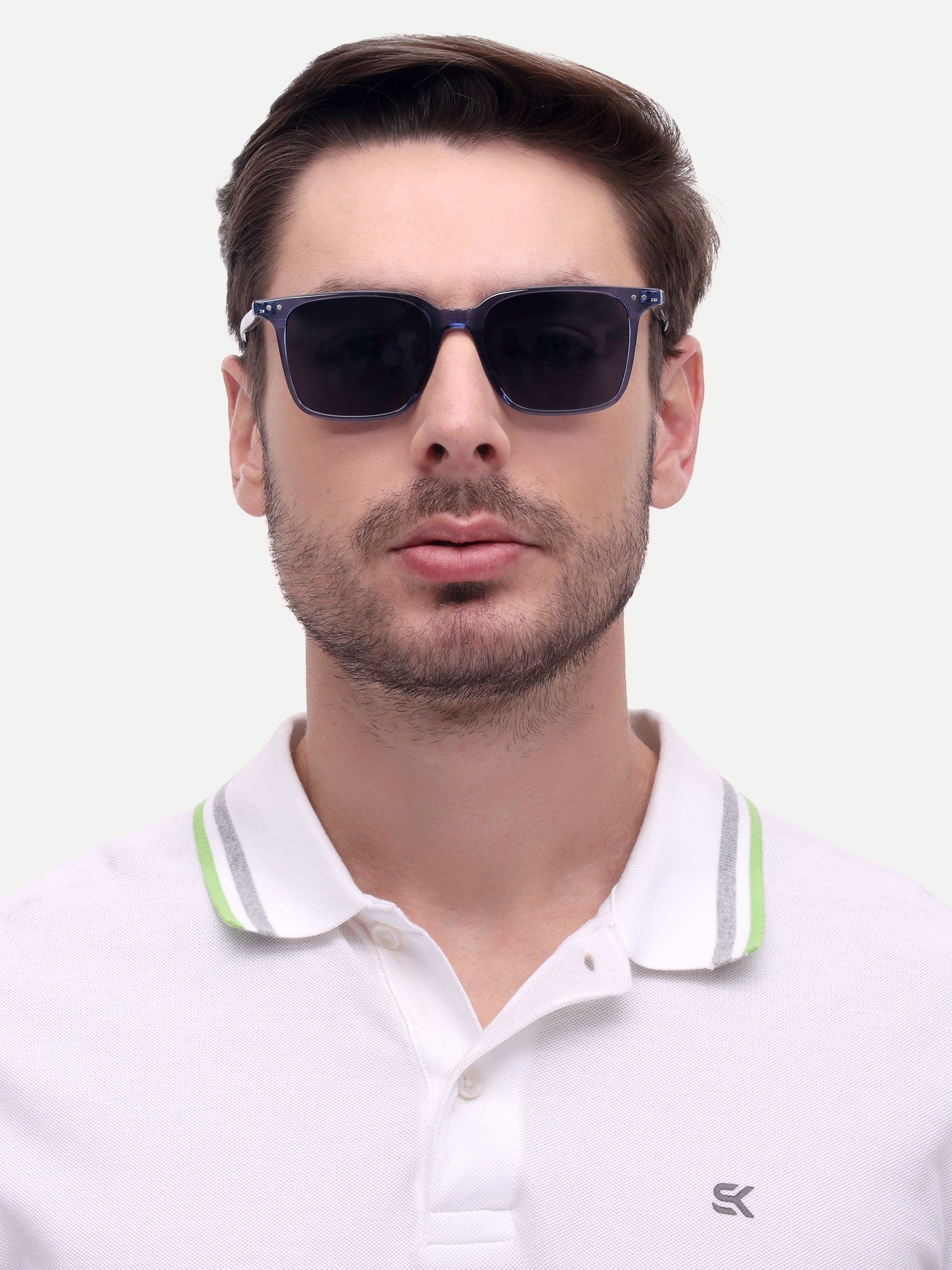 Men Wayfarer UV Protected Sunglasses Blue