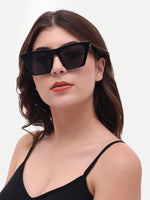 Women's Black Cat Eye UV Protected Sunglasses
