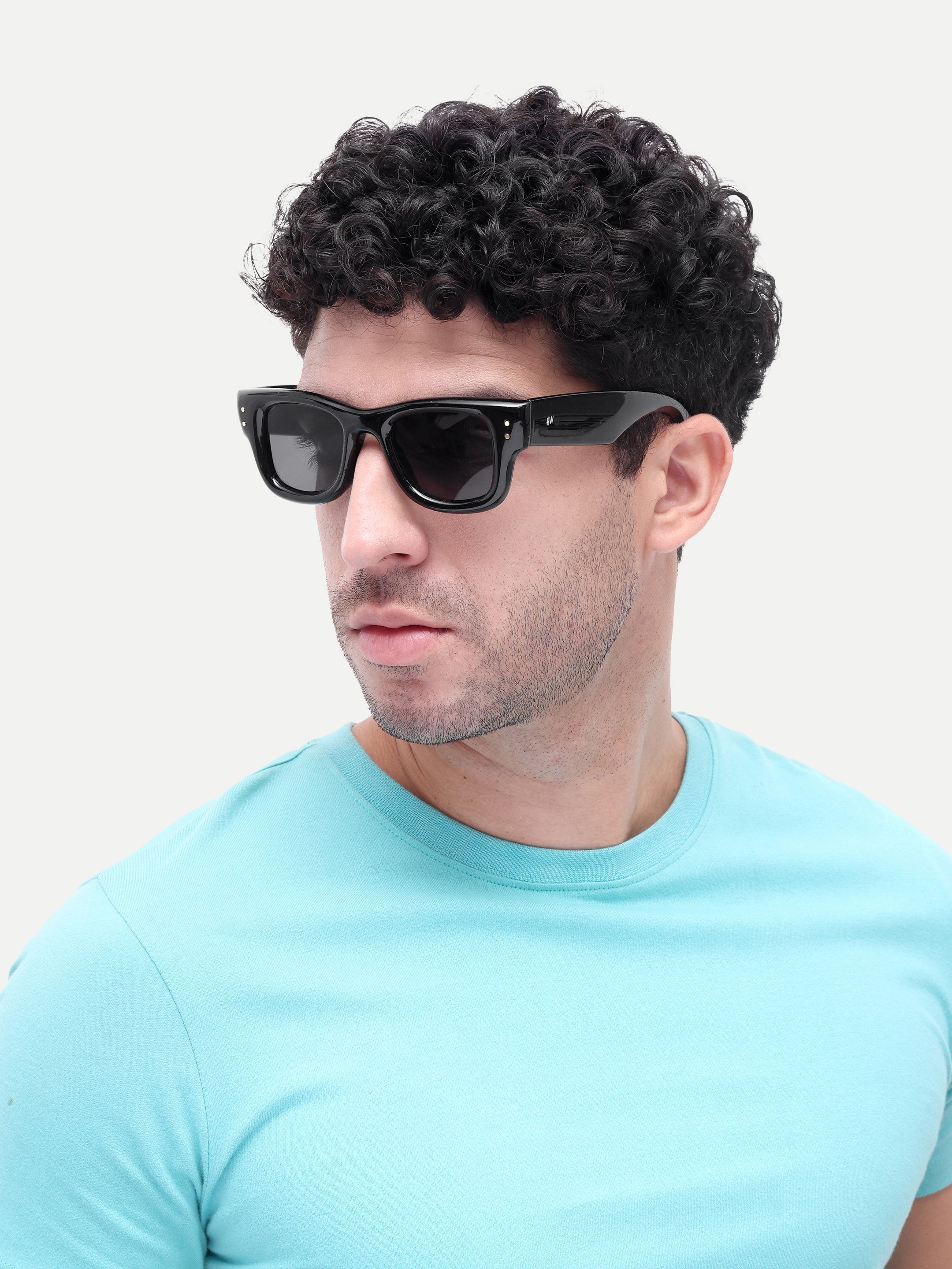 Virex Black Wayfarer Mens Sunglasses