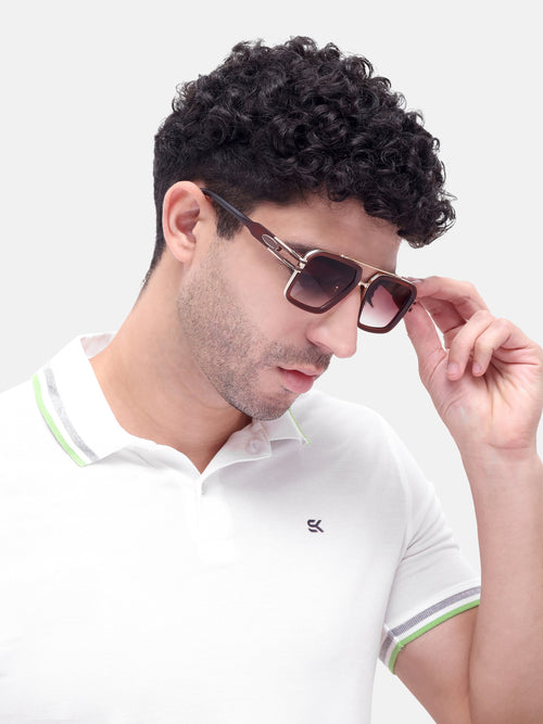 Havoc Brown Wayfarer Mens Sunglasses