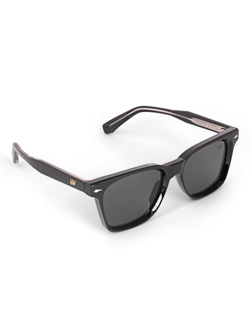 Men Wayfarer Uv Protected Sunglasses Black