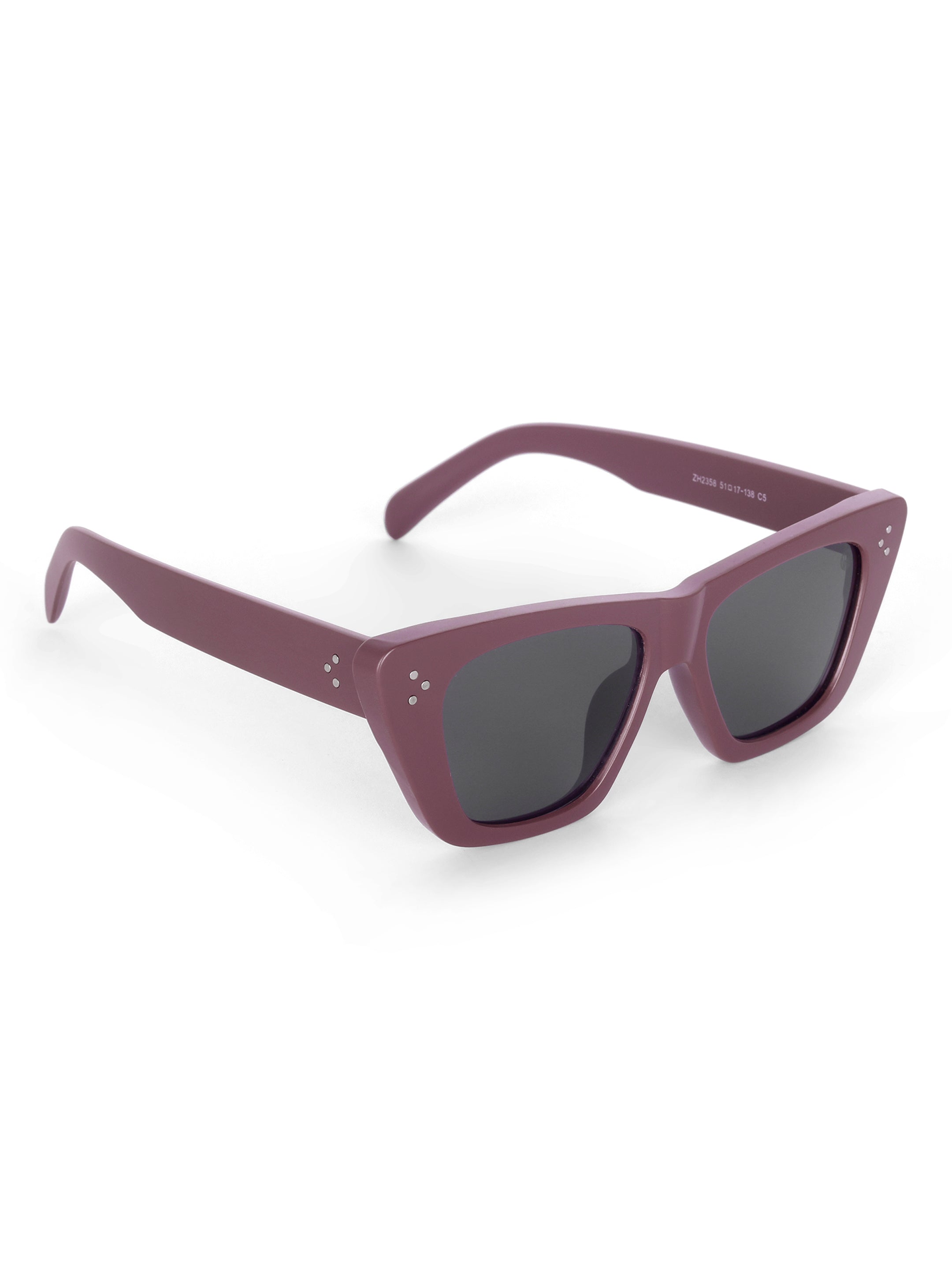Women's UV Protected Polarized Cat Eye Red Sunglasses