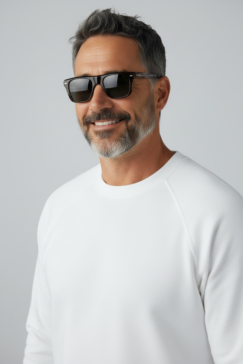 Men's Black UV Protected Wayfarer Sunglasses