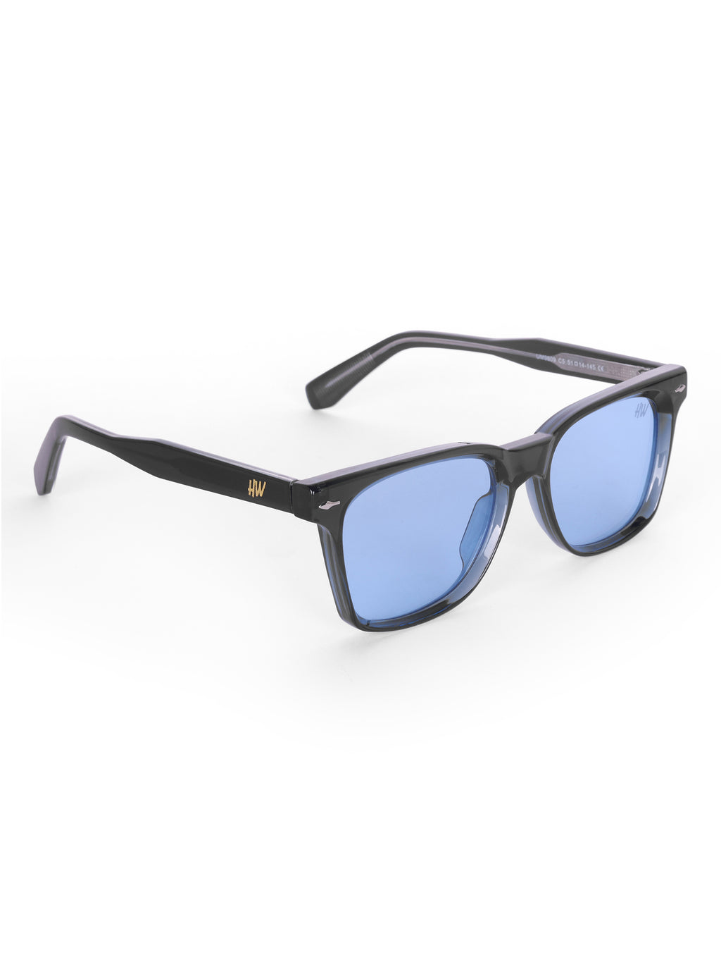 Women's Blue UV Protected Rectangular Sunglasses