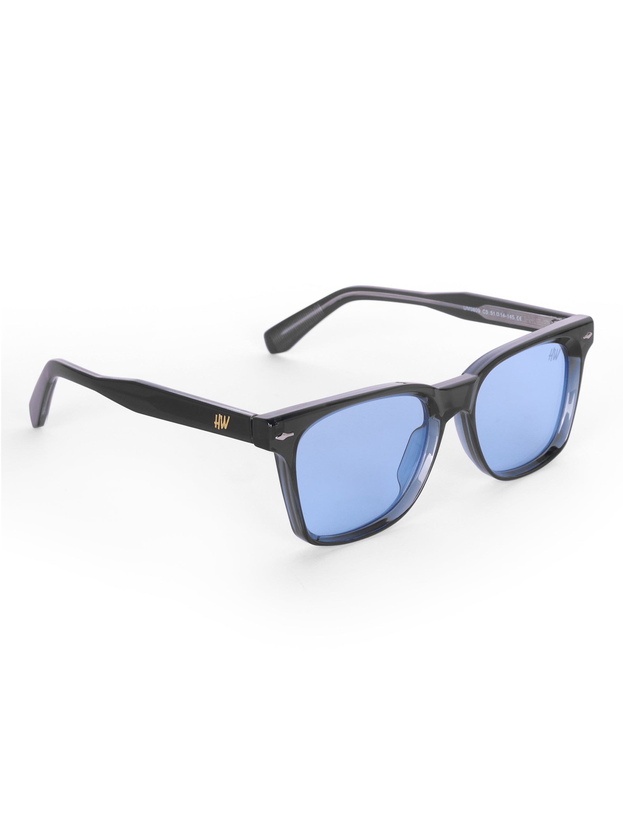 Women's Blue UV Protected Rectangular Sunglasses