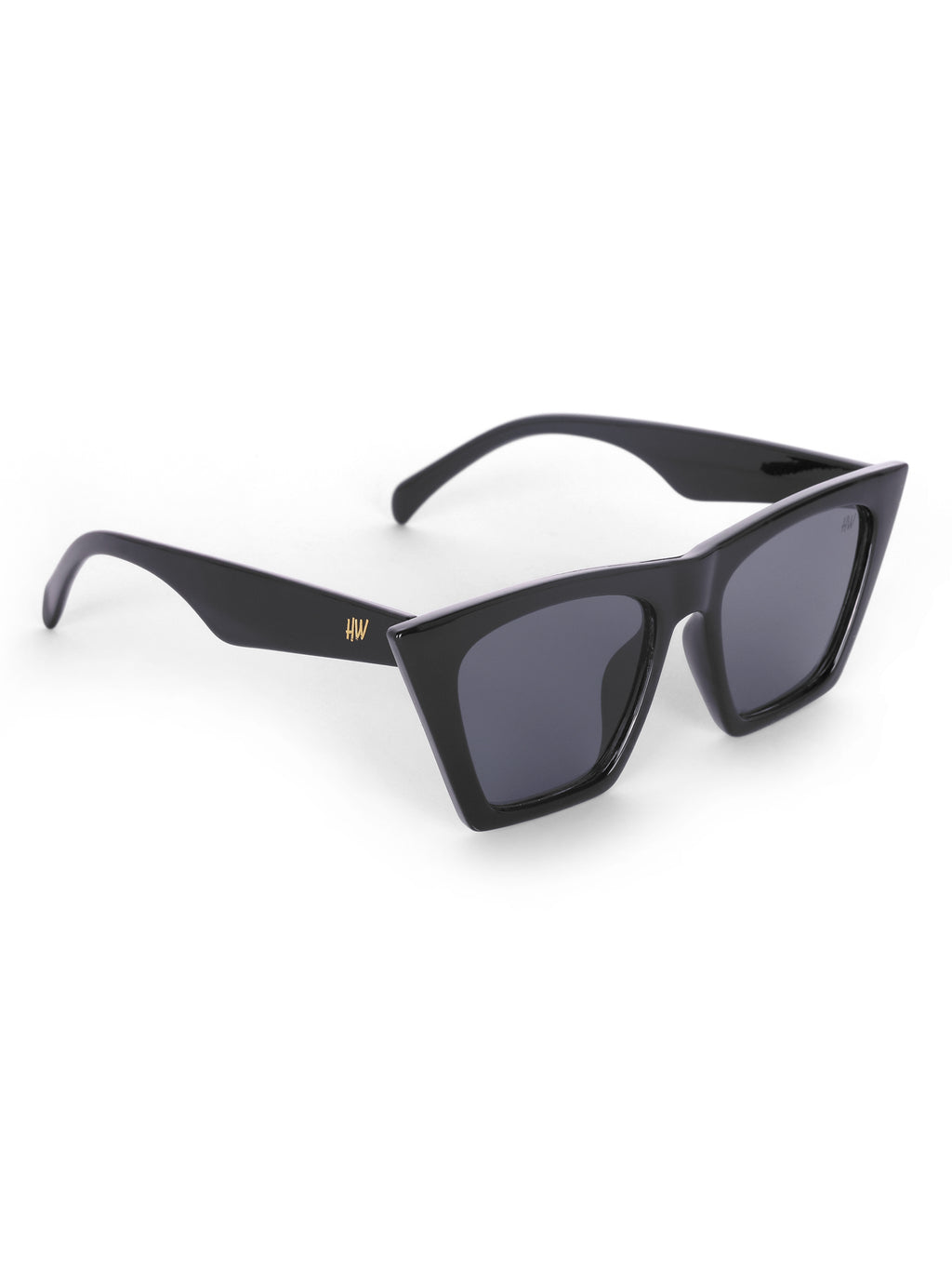 Women's Black Cat Eye UV Protected Sunglasses