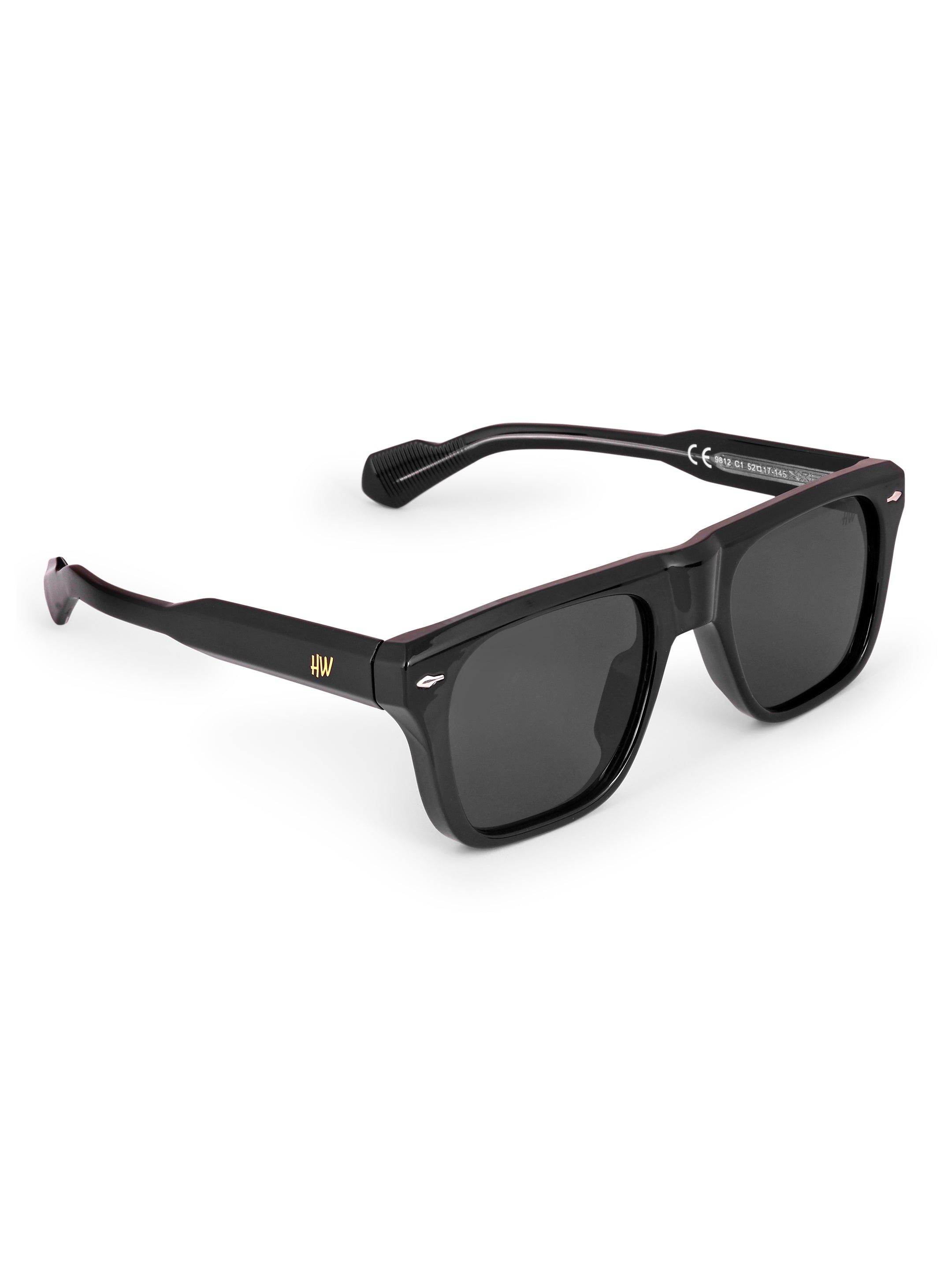 Men's Classic Black Wayfarer Sunglasses