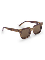 Women's Leopard Brown Wayfarer Rectangular Sunglasses