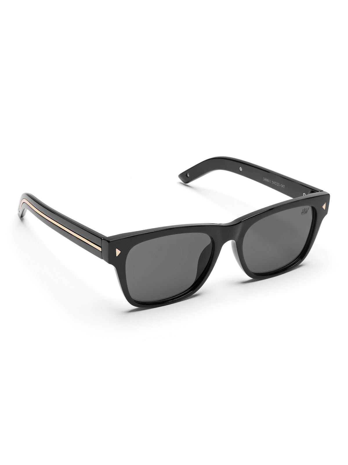 Kaelix UV Protected Wayfarer Men Sunglasses Black
