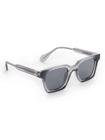 Women's Grey UV Protected Rectangular Sunglasses