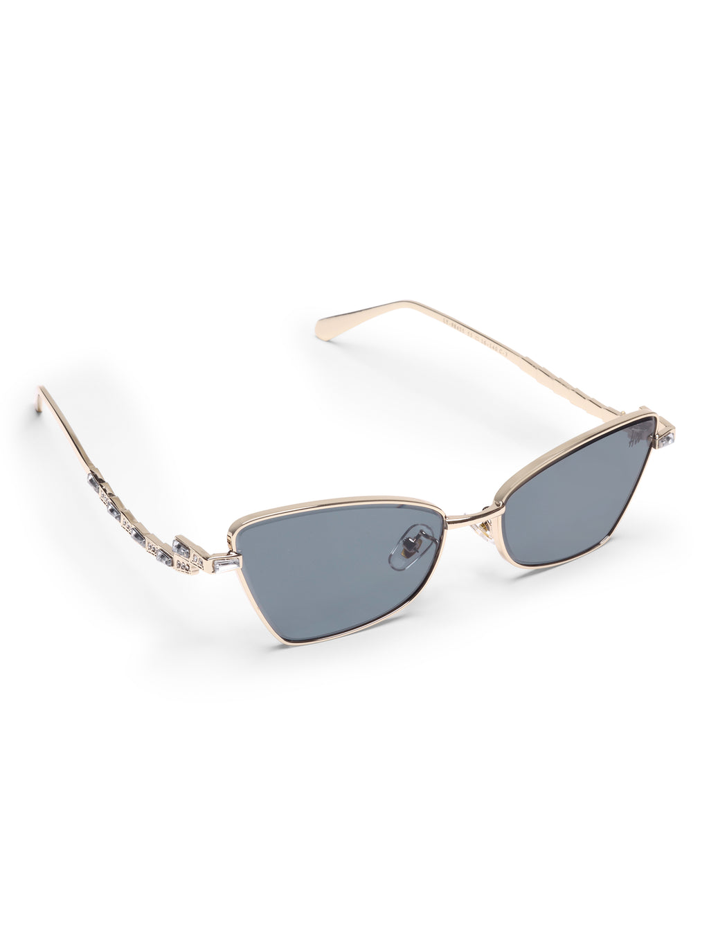 Elora Gold Black Metal UV Protected Womens Sunglasses