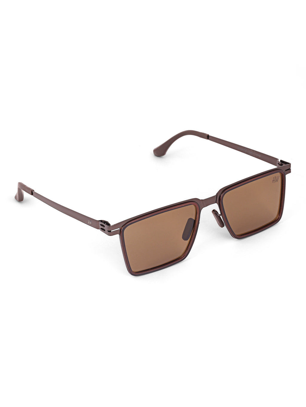 Men Wayfarer UV Protected Sunglasses Brown