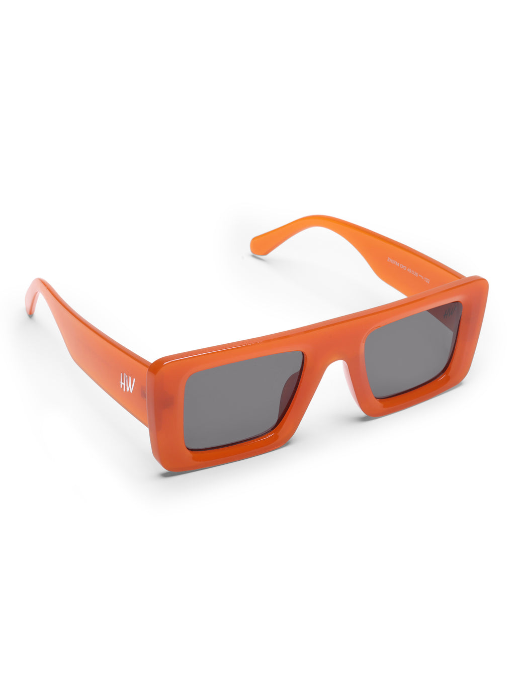Opaline Candy Orange Square UV Protected Womens Sunglasses