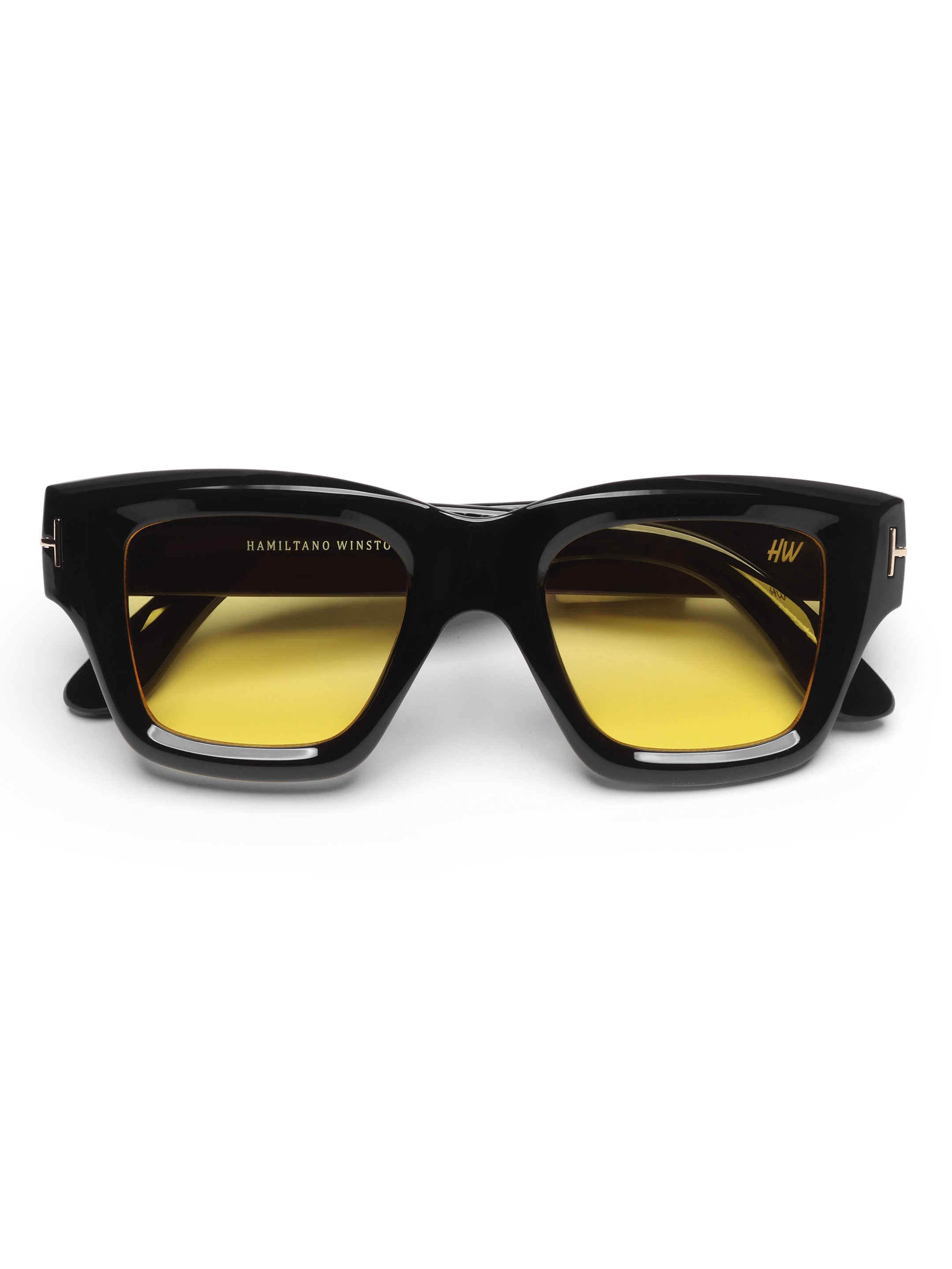 Falcon Yellow Wayfarer Mens Sunglasses