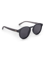 Men's Polarized Round Wooden Look Sunglasses