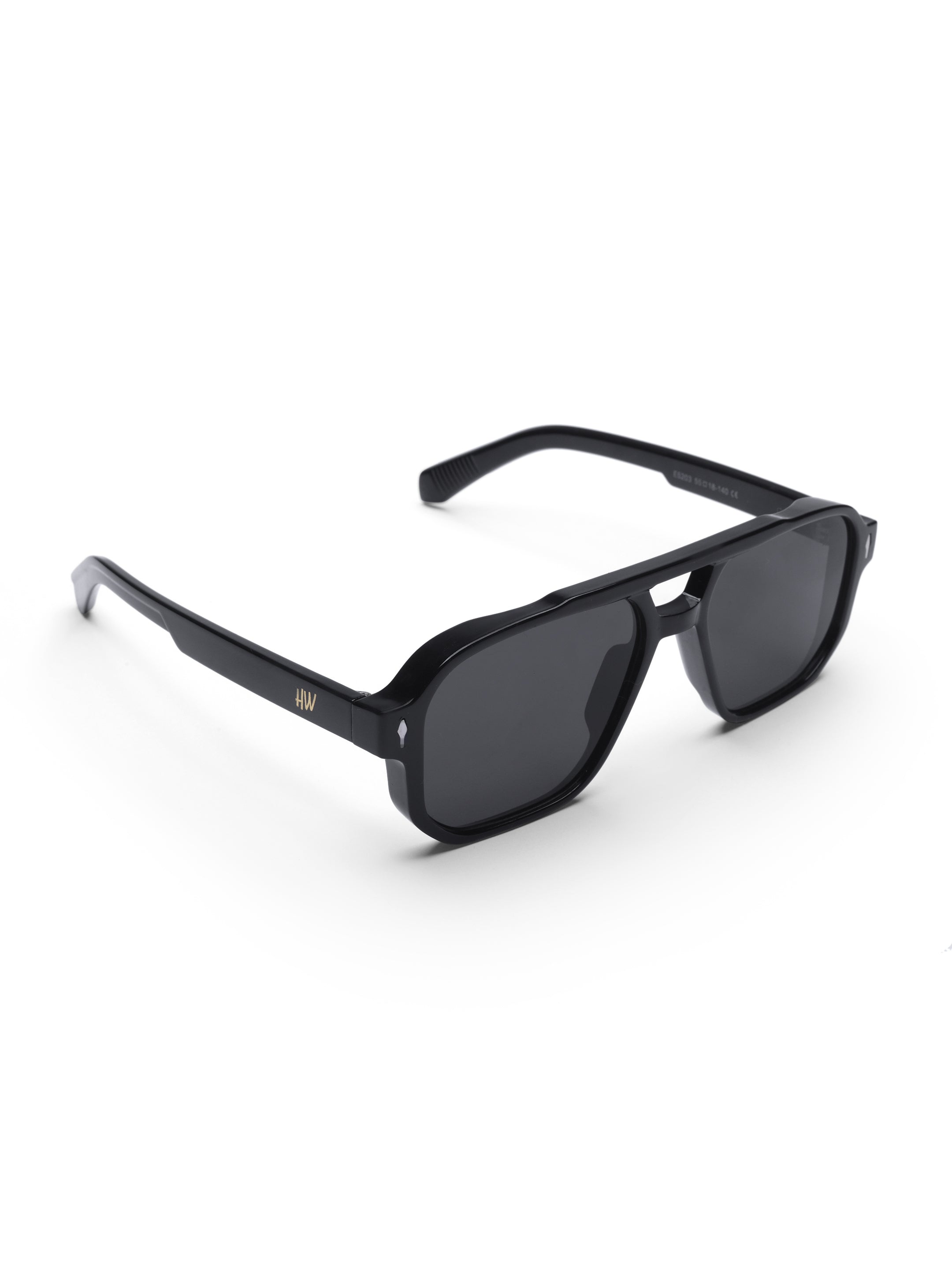 Men's UV Protected Black Wayfarer Sunglasses