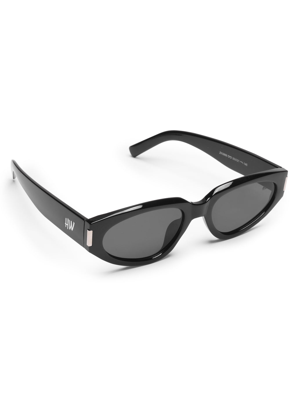 Nyra Black Cateye UV Protected Womens Sunglasses