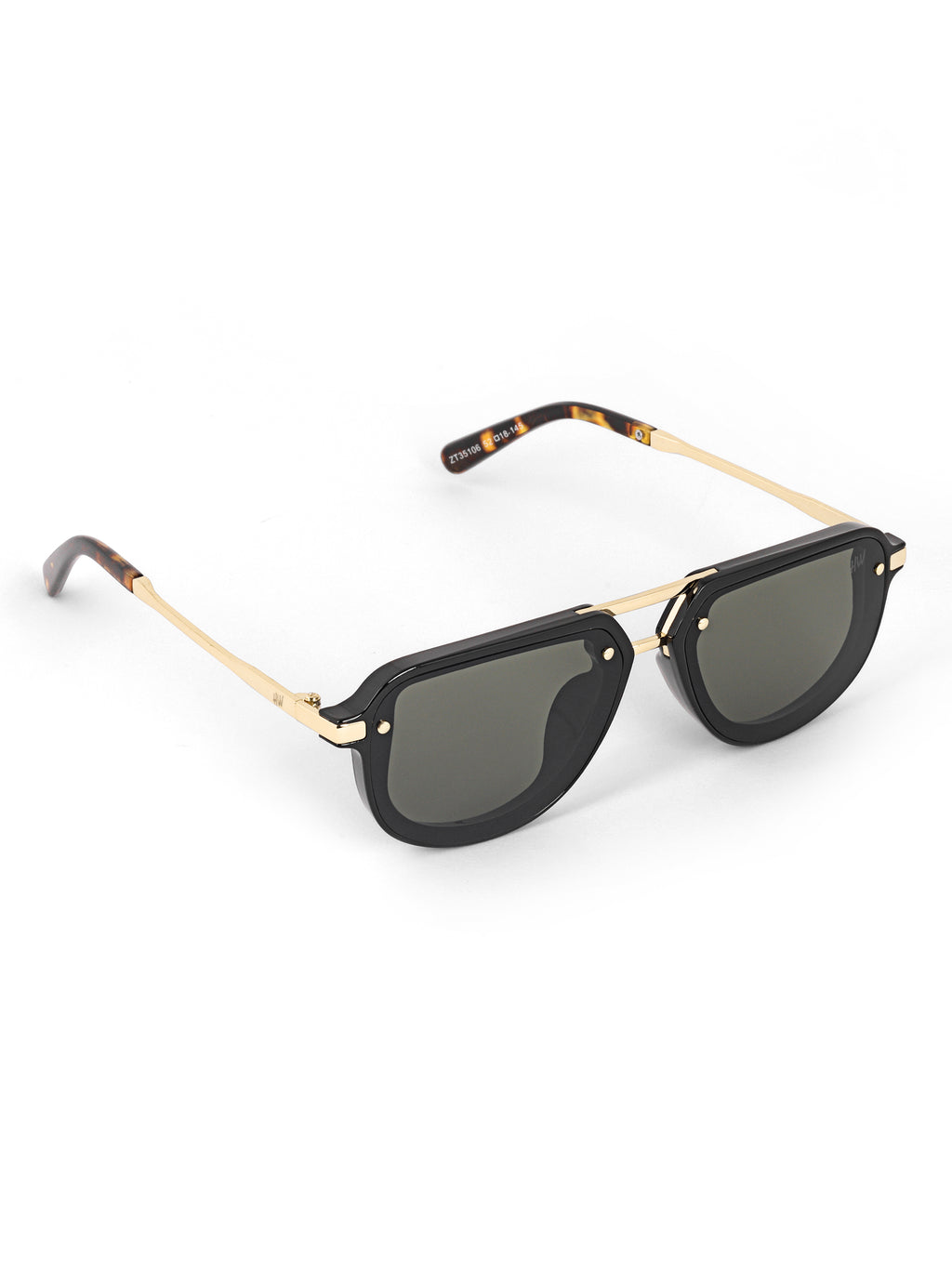 Men Wayfarer UV Protected Sunglasses Light Black