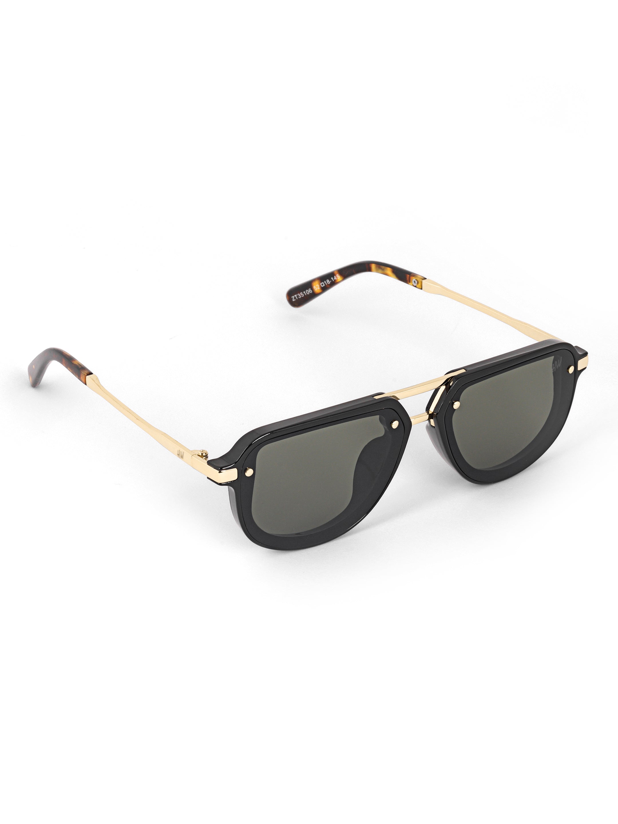 Men Wayfarer UV Protected Sunglasses Light Black