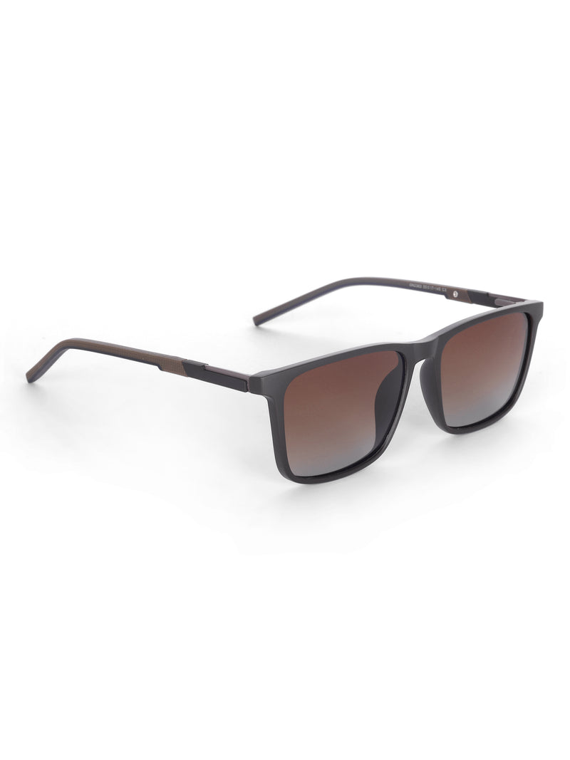 Men's Brown Wayfarer Rectangular Sunglasses