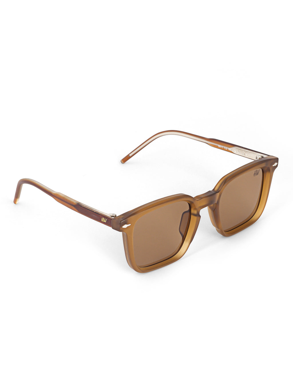 Men Wayfarer UV Protected Sunglasses Brown