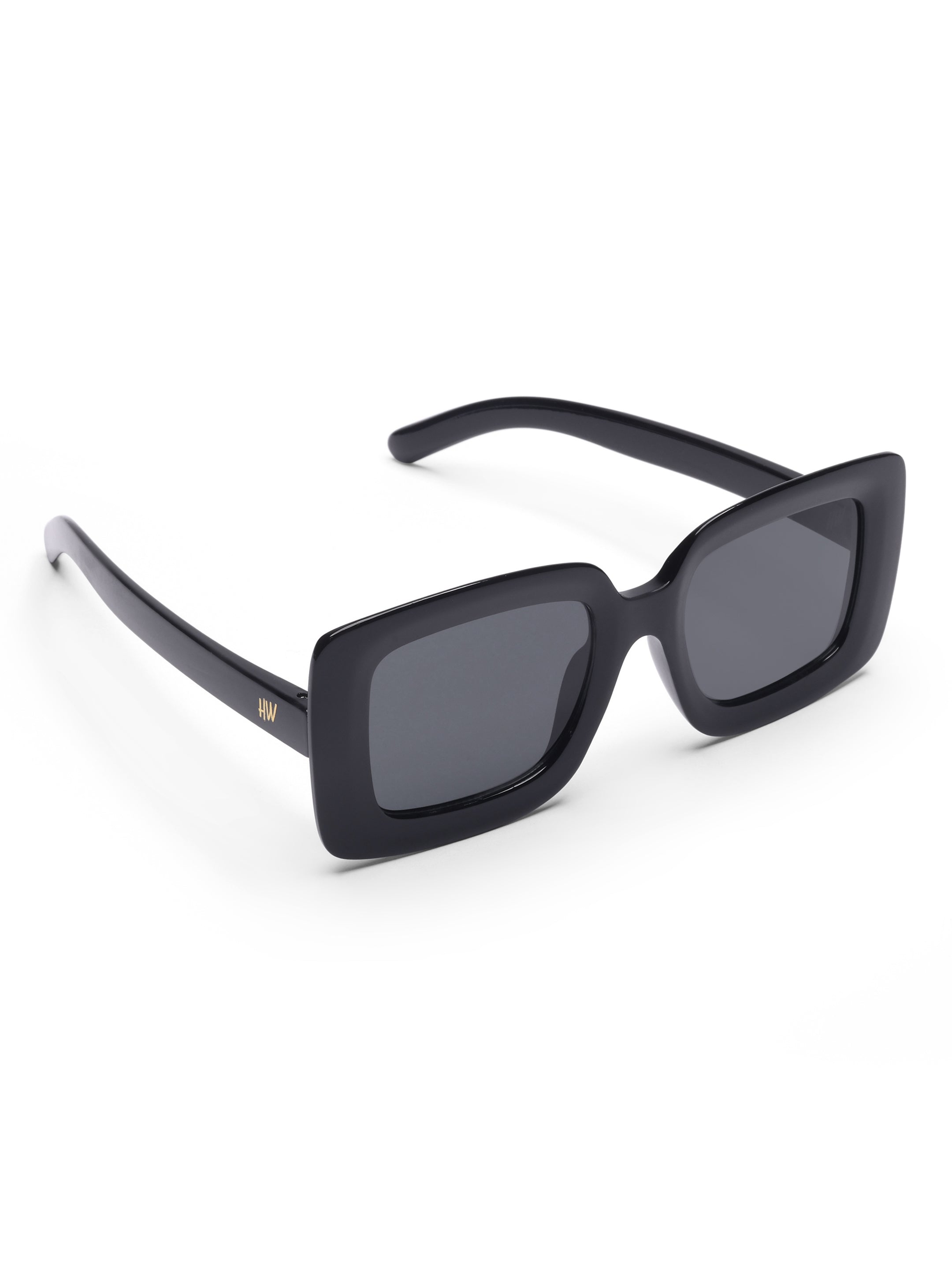 Women's Square Black Oversize Sunglasses