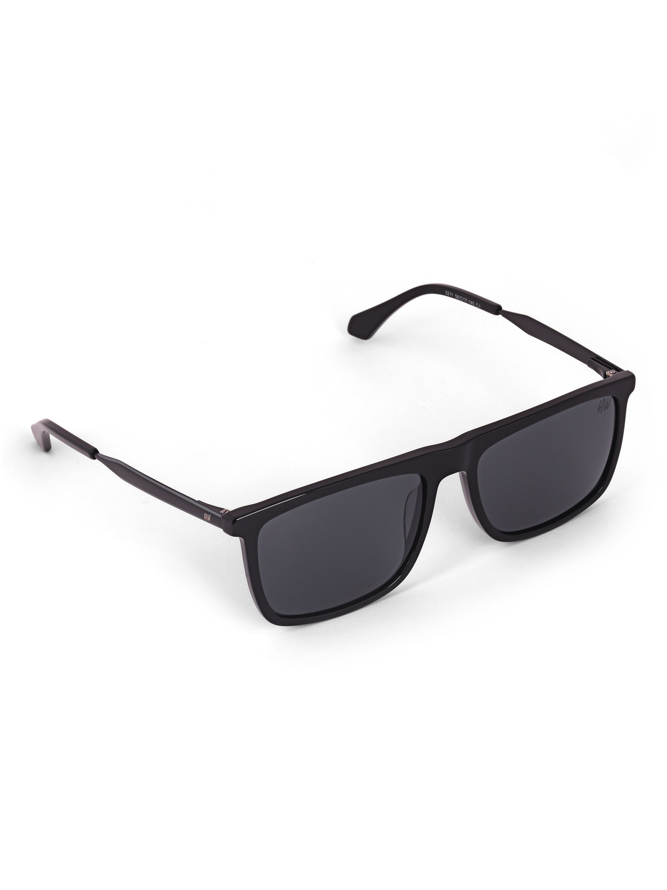 Men Wayfarer UV Protected Sunglasses Black