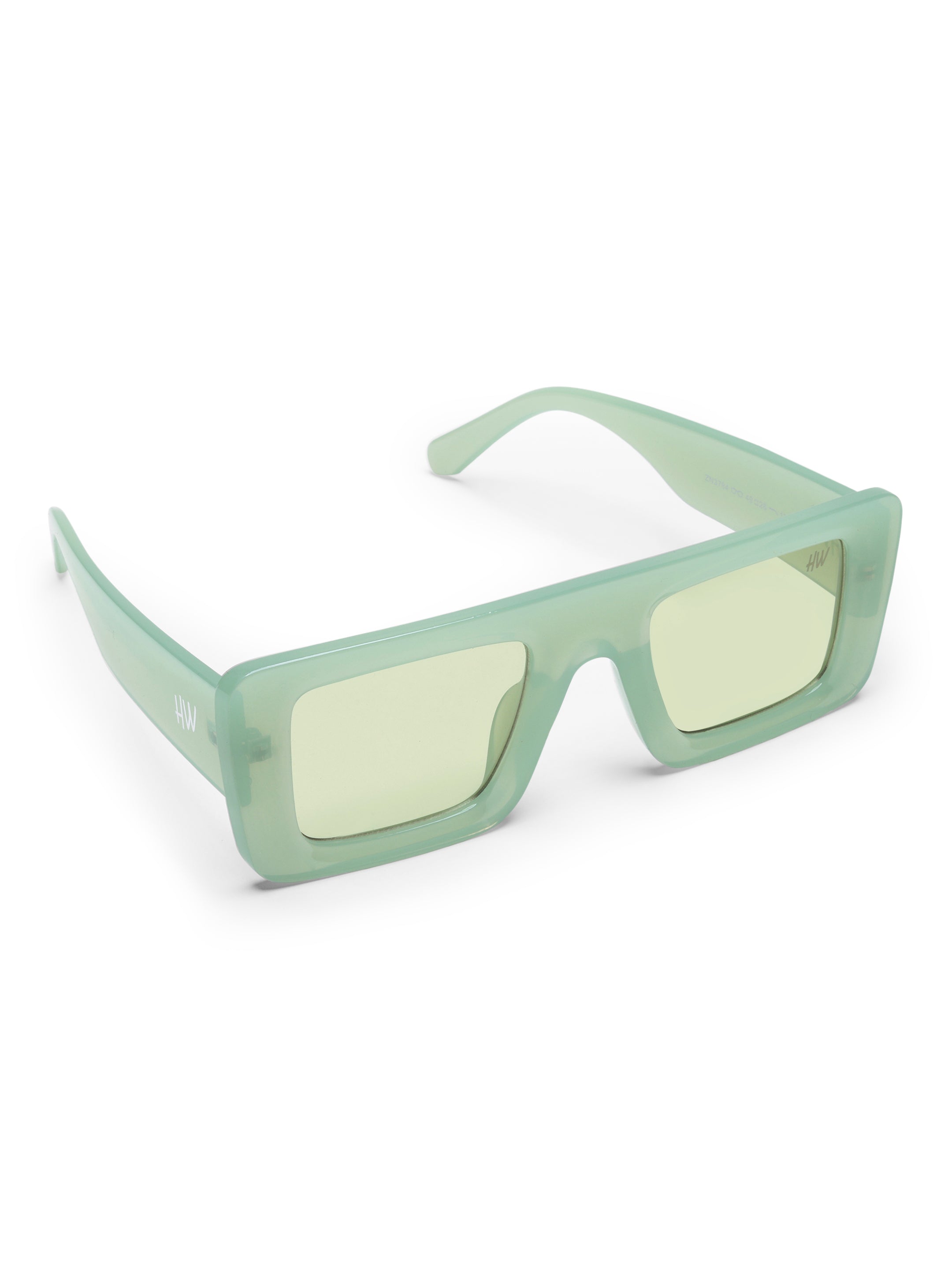 Celeste Square Green Candy UV Protected Womens Sunglasses